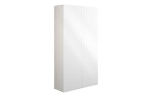 Eden 600mm Slim 2 Door Storage Unit - White Gloss (Grey Cab)